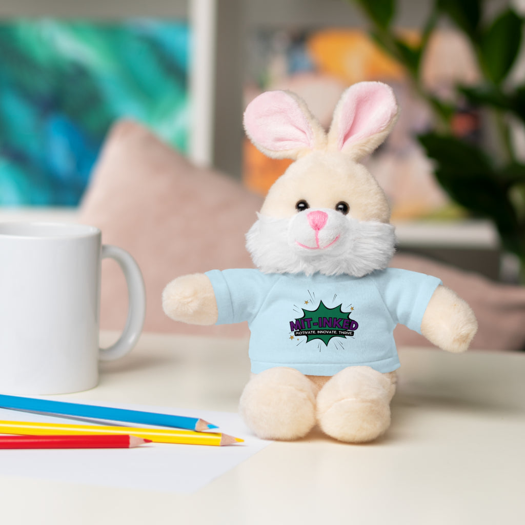 Plush Toy with MIT-Inked Graphic Tee — Cute Stuffed Animal Gift