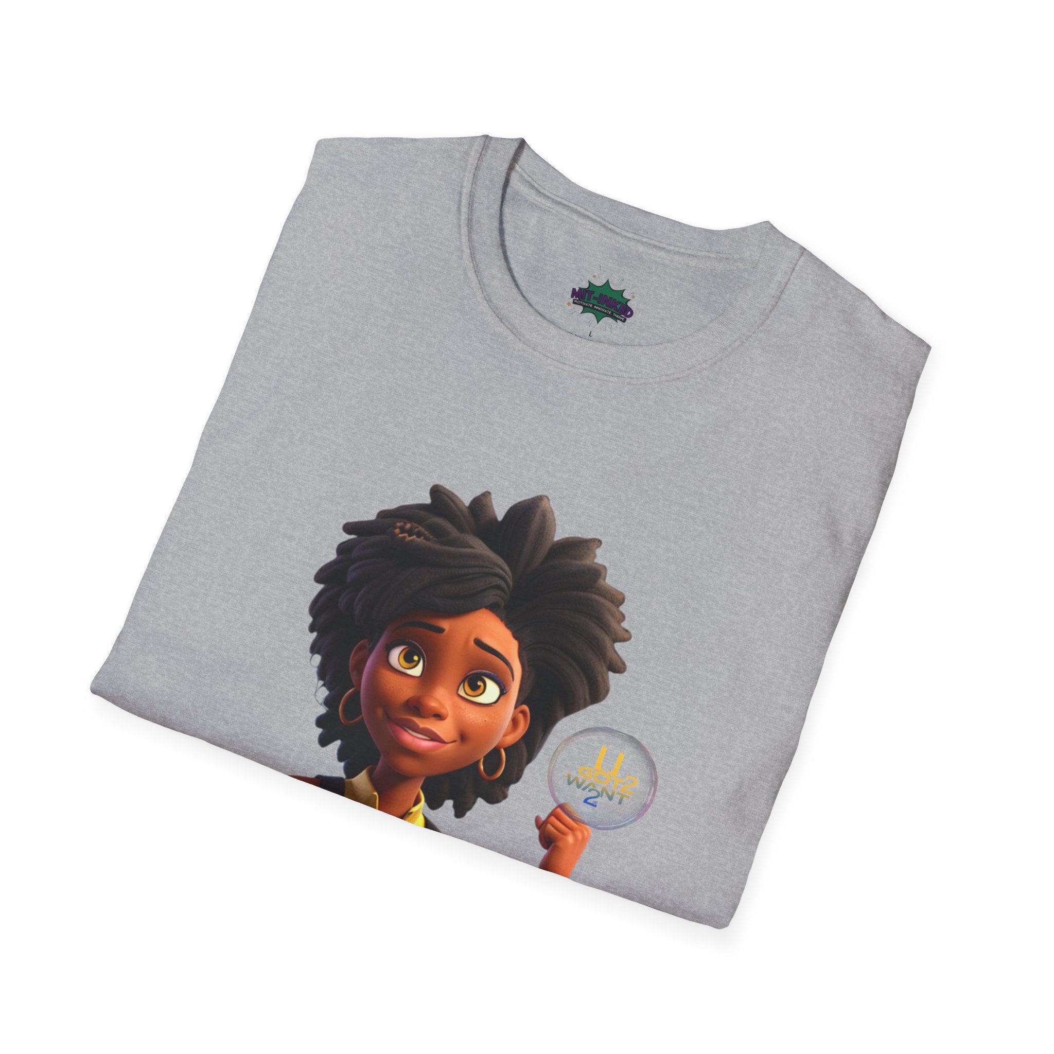 Mighty Moon Starr U Got 2 Want 2 T-Shirt | Cute Cartoon Character Graphic Tee Printify