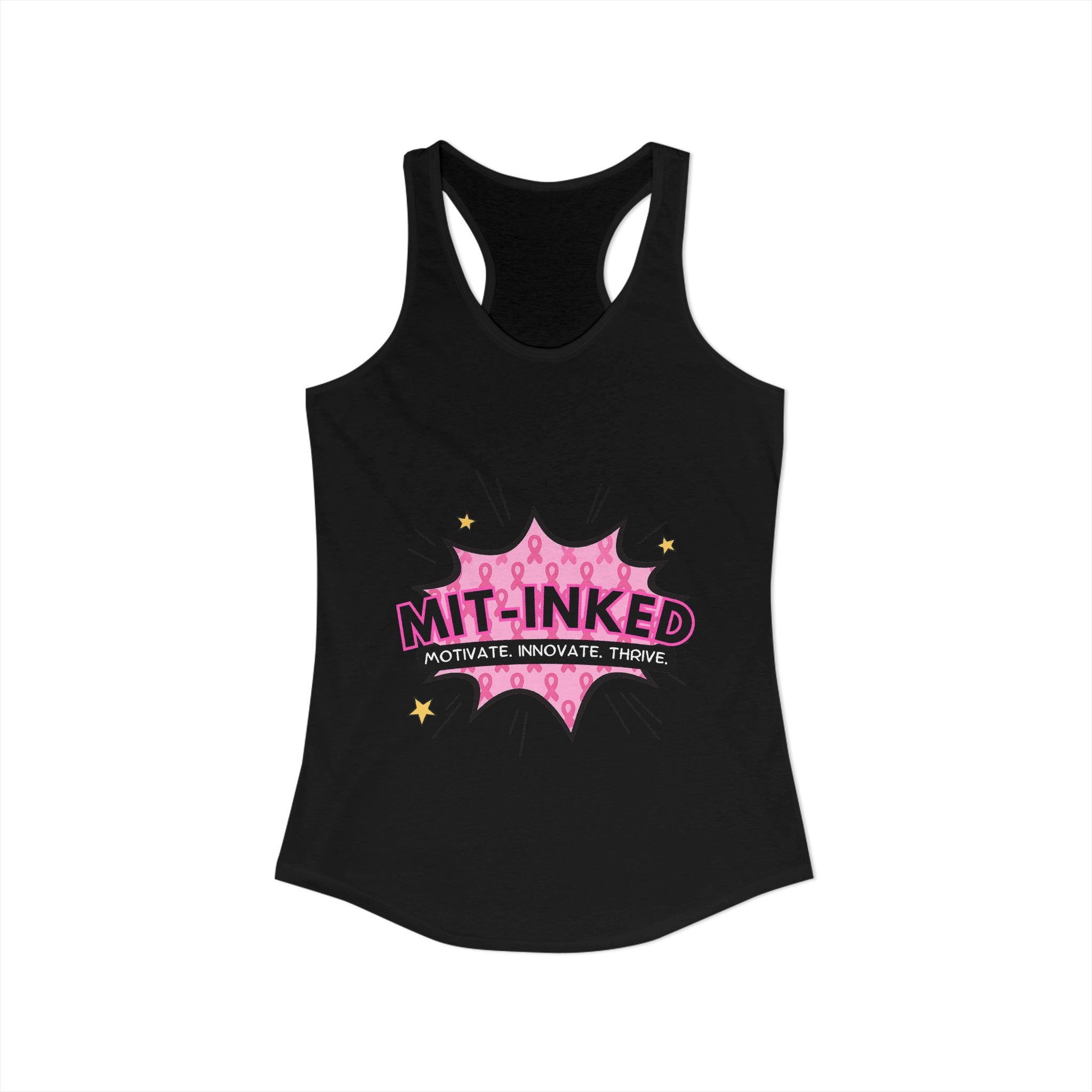 MIT-Inked Breast Cancer Women's Ideal Racerback Tank
