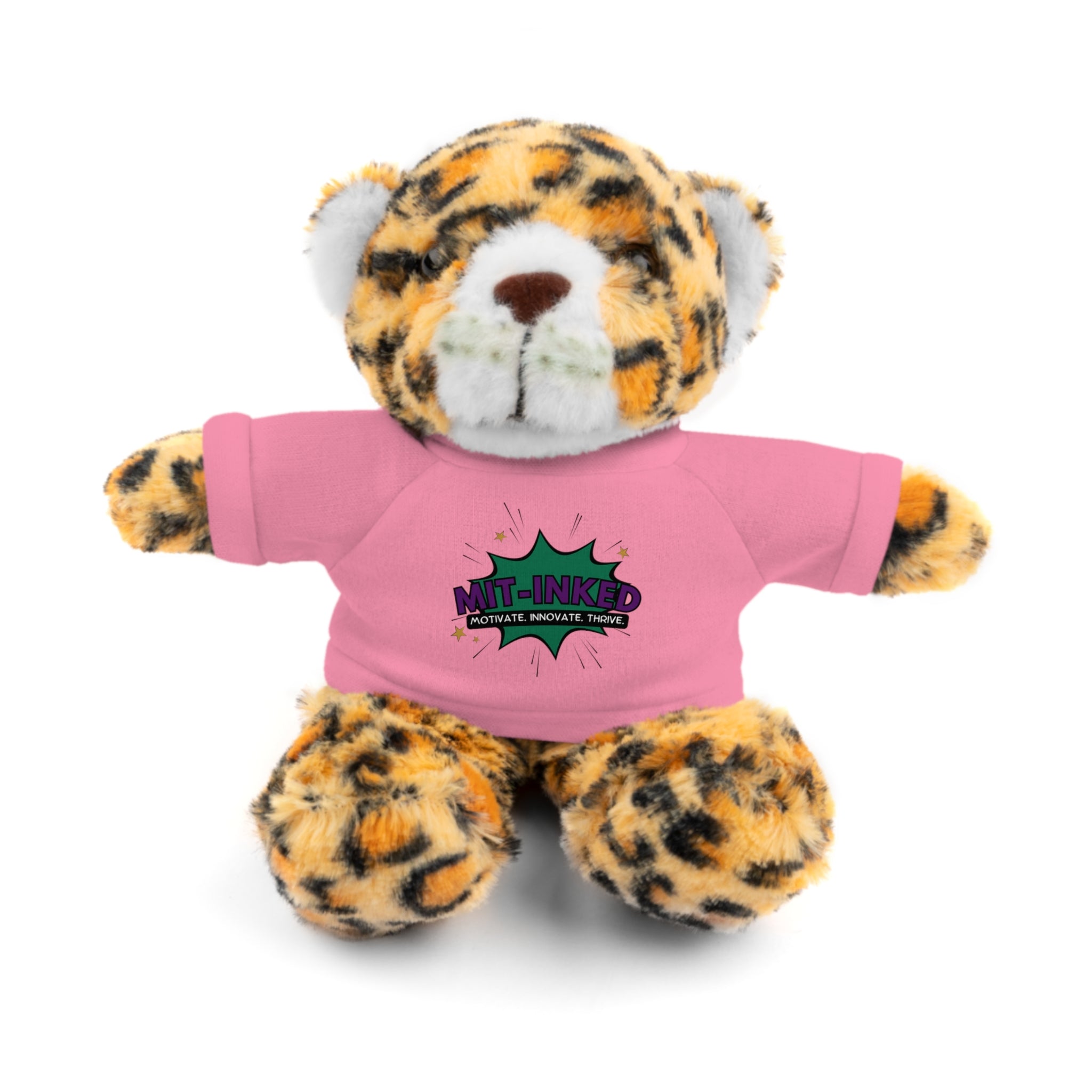 Plush Toy with MIT-Inked Graphic Tee — Cute Stuffed Animal Gift