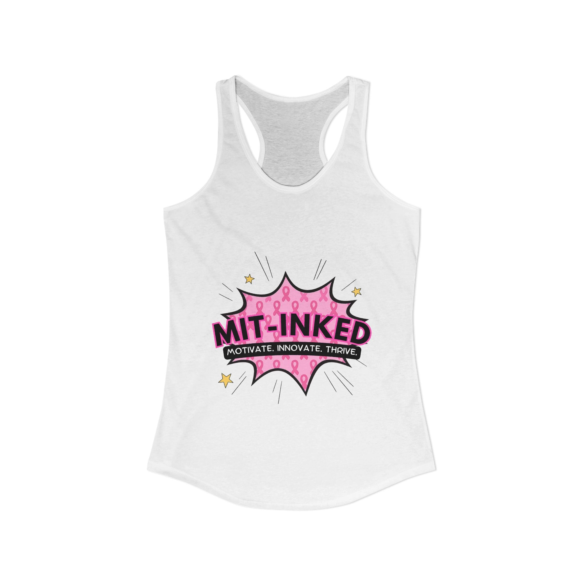 MIT-Inked Breast Cancer Women's Ideal Racerback Tank