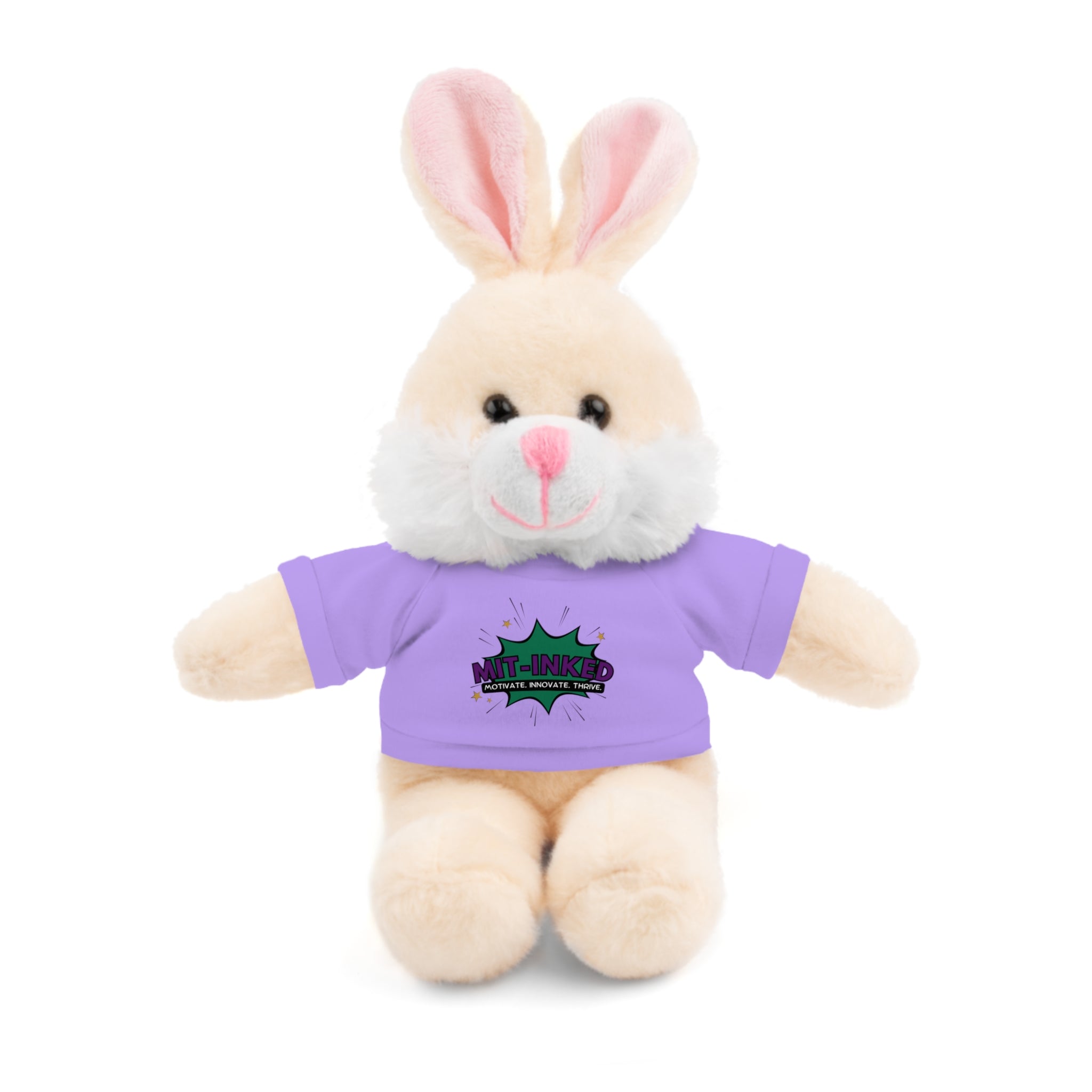 Plush Toy with MIT-Inked Graphic Tee — Cute Stuffed Animal Gift