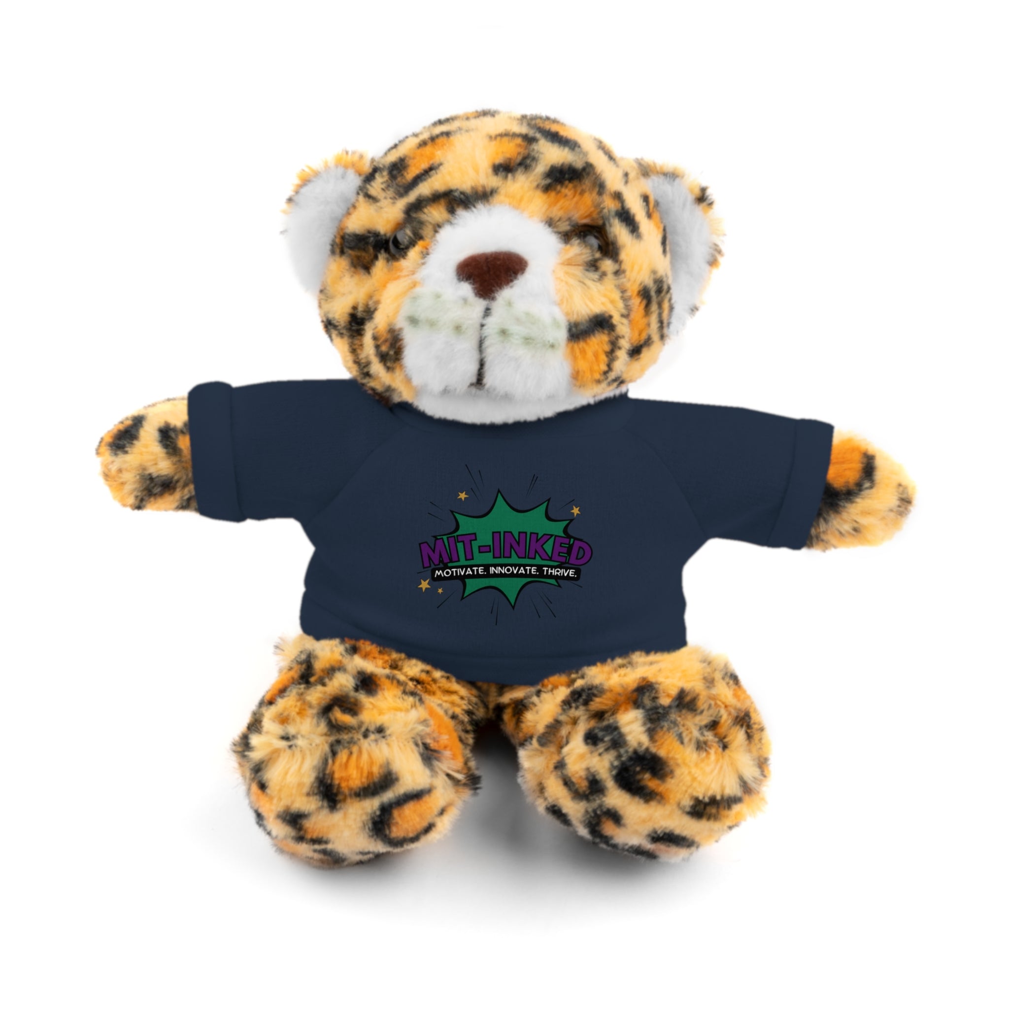 Plush Toy with MIT-Inked Graphic Tee — Cute Stuffed Animal Gift